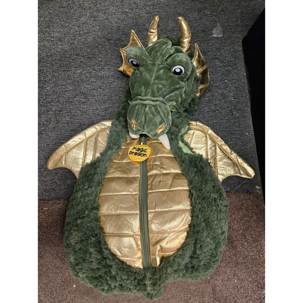 Ministry of Rascals Magic Dragon Costume Baby 6-9M Green Gold Halloween